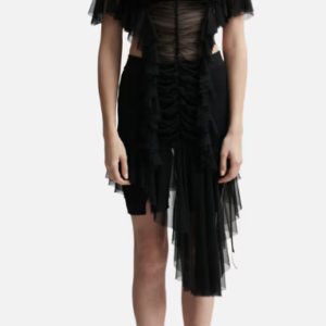 Ruched Low Waist Dress