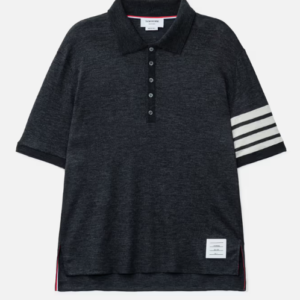 Wool Jersey 4-Bar Polo